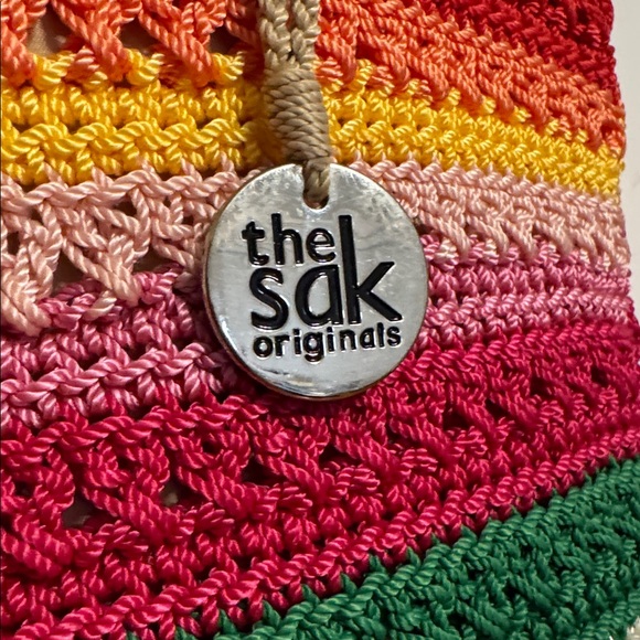 The Sak Rainbow Stripe Crochet Shoulder Bag - Picture 2 of 7